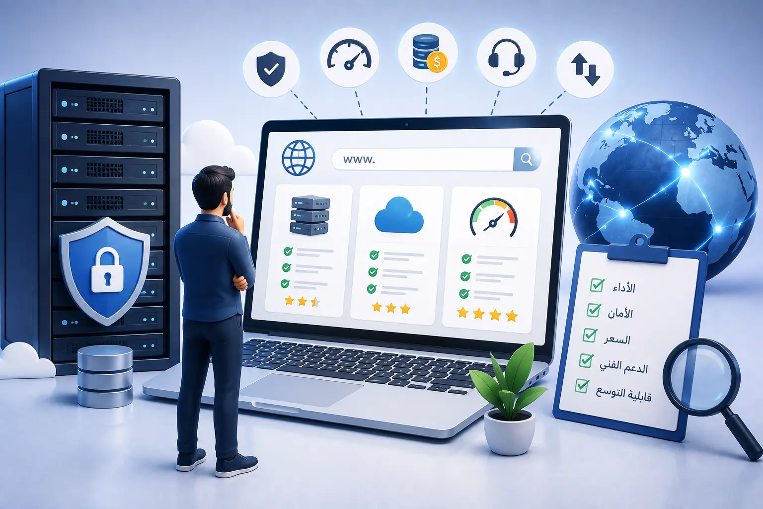 كيف تختار استضافة موقعك